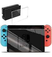 Sunmike Faceplate Cover for Nintendo Switch Dock, Anti-Scratch Switch Dock Cover Clear Hard PC Re...