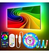 DTQJ LED Lights for TV 75-100 inch, 23 FT TV LED Backlight TV Lights Behind LED for TV Lighting, ...