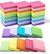 32 Pads Sticky Notes 3x3 Inches,Bright Colors Self-Stick Pads, Easy to Post for Home, Office, Not...