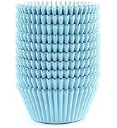 Eoonfirst Standard Size Baking Cups Valentine's Day Party Cupcake Liners 200 Pcs (Light Blue)