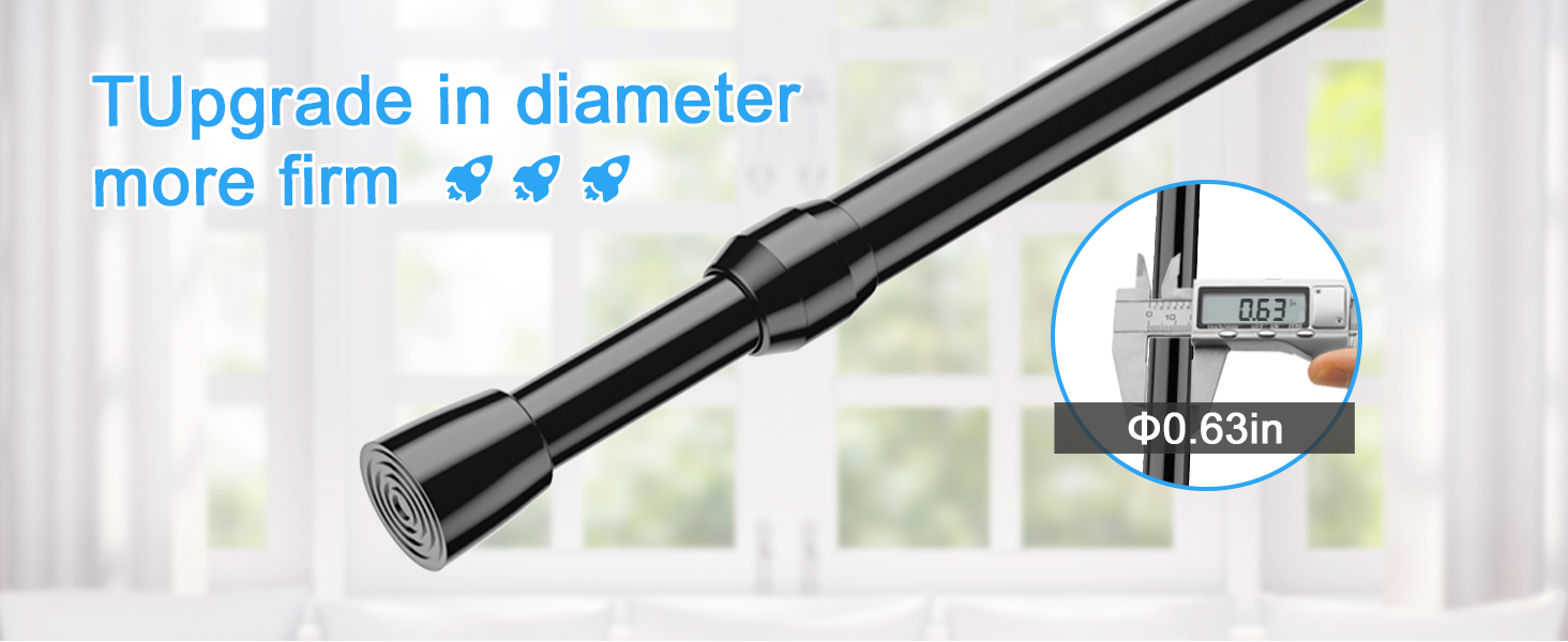 spring tension curtain rod