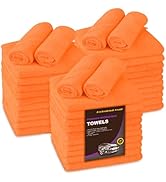 Large Microfiber Cleaning Towels, 36-Pack, Ultra Soft Plush Washcloths, Professional Grade Premiu...