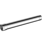 Hibbent All Metal 6 Inch Shower Arm Extension, Solid Brass, Lowers Existing Shower Head, Chrome F...