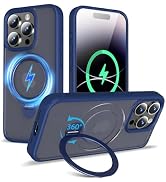 TaeliorTech 2025 Upgraded 360° Rotatable Magnetic Ring Stand for iPhone 14 Pro Case,Compatible wi...