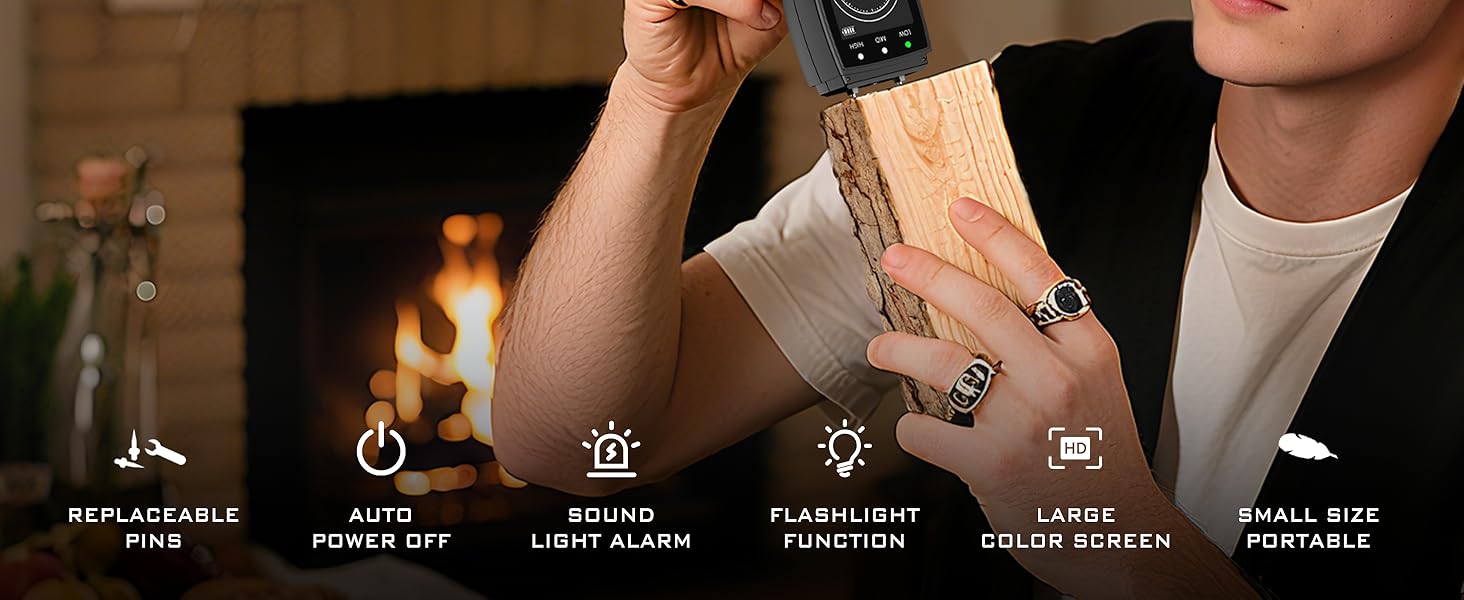 Pin-type moisture tester