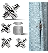 HENGI Curtain Weight Magnets 4 Pack, Upgraded Curtain Magnets Closure with Back Tack, Strong Drap...