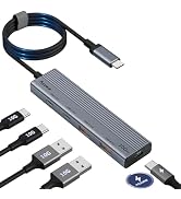Aceele USB C Hub 10Gbps, USB 3.2 Gen 2 HUB with 2 USB-C 3.2 and 2 USB-A 3.2 Port, 100W Power Deli...