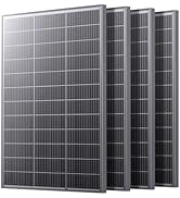 Callsun N-Type 16BB Mini 400 Watt Solar Panel, 4Pcs Compact 12V 100W Solar Panel, 25% High Effici...