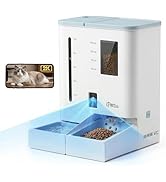 iPettie FW54 Camera Version Automatic Cat Feeder and Water Dispenser, 5G/2.4GHz WiFi App Control,...
