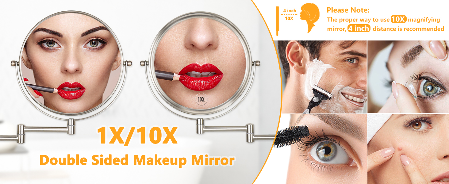 10x magnifying mirror
