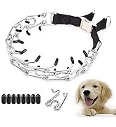 Supet Dog Prong Training Collar, Adjustable Dog Pinch Training Collar with Quick Release Stainles...