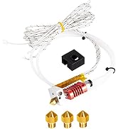 TRONXY MK10 Extruder Hot End Kit, 3D Printer Nozzles 0.4mm with Aluminum Heating Block, NTC 3950 ...