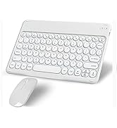 Wireless Bluetooth Keyboard and Mouse Combo Portable Mini Small Slim Typewriter Compact Ergonomic...