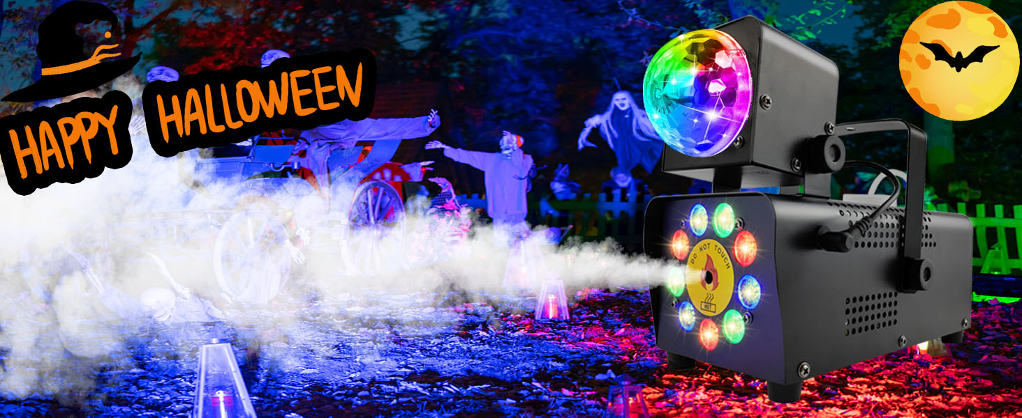 smoke machine halloween outdoor decoration haze machine disco ball light halloween decor