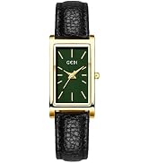 FANMIS Vintage Women's Rectangle Wristwatch Classic Ladies Analog Quartz Watch Ultra-Thin Ladies ...