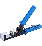 Termination Tool 45 Degree RJ45 Keystone Jack Speed Crimping Tool for Cat5e Cat6 4-Pair Keystone ...