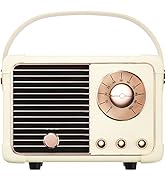 SpringFlora Retro Bluetooth Speaker,Wireless Vintage Small Speaker with Stereo Sound,Hands-free C...