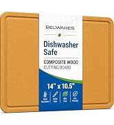 Composite Cutting Board Dishwasher Safe Non-Slip Juice Groove 14x10.5 | Large Wood Composite Cutt...