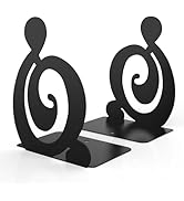 Book Ends, Metal BookEnds Heavy Duty bookend (Black 1 Pair)