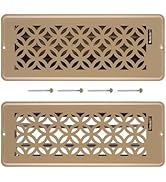 Floor Vent Covers, Floor Register 4x12, 2 Pack Adjustable Decorative Vent Covers for Home Floor, ...