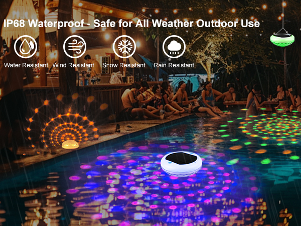 rechargeable pool lights