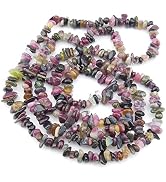 HAAMIIQII 5-8mm Natural Tourmaline Chips Beads Irregular Chip Stones Loose Gemstone Beads