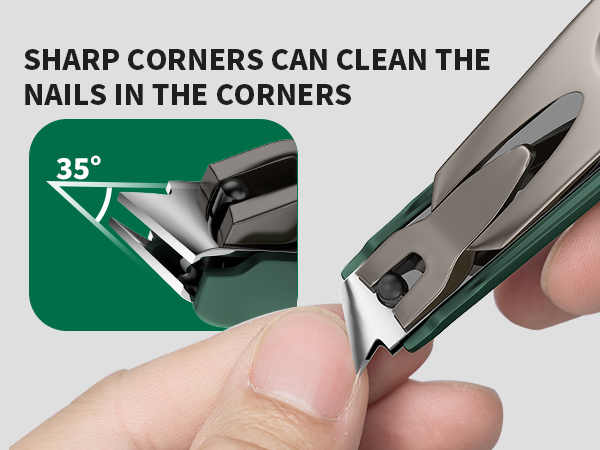 Nail Clippers for Men with Catcher
