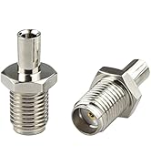 Boobrie 2PCS SMA to TS9 Adapter RF Coaxial Antennas Connector SMA Female to TS9 Male Connector fo...