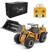 Ailejia 1/14 RC Wheel Loader 10 Channel Remote Control Front Loader Construction Tractor 2.4GHz M...
