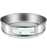 LVDALAB 304 Stainless Steel Mesh Lab Sieve, 100 Mesh (0.15mm) Aperture Test Sieve, 7.9Inch(20cm) ...