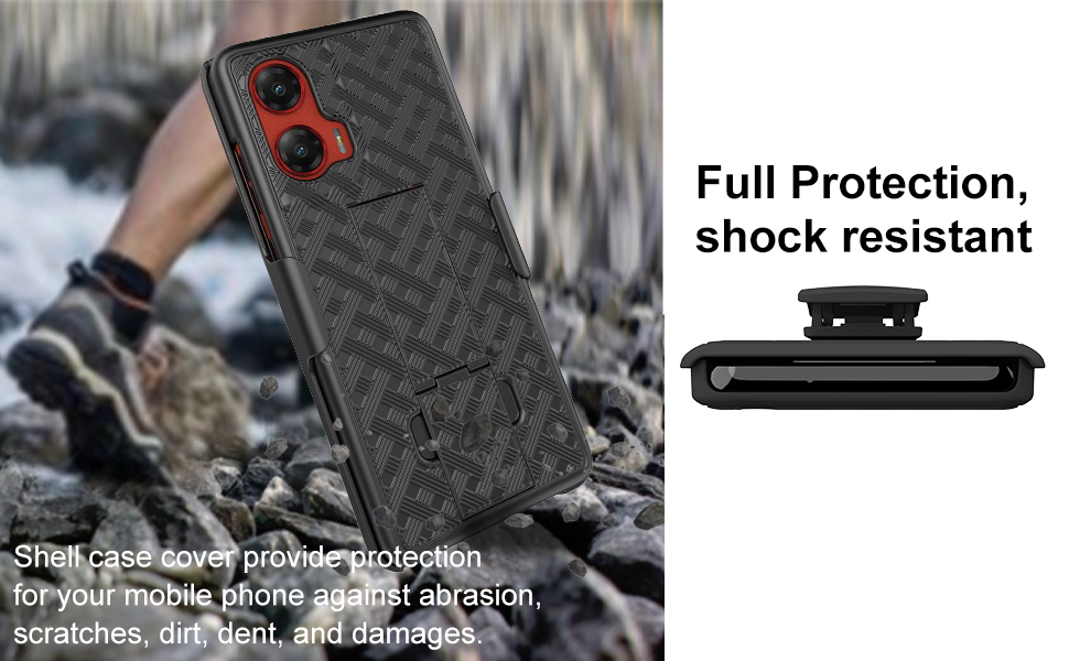 Ailiber for Motorola Moto G Stylus 5G 2024 Case with Belt Clip