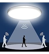 DODOPEN Motion Sensor Ceiling Light Wired - 12 Inch Motion Activated Flush Mount Lighting Fixture...
