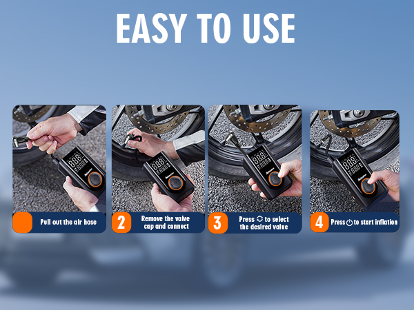 150PSI Tire Inflator Portable Air Compressor