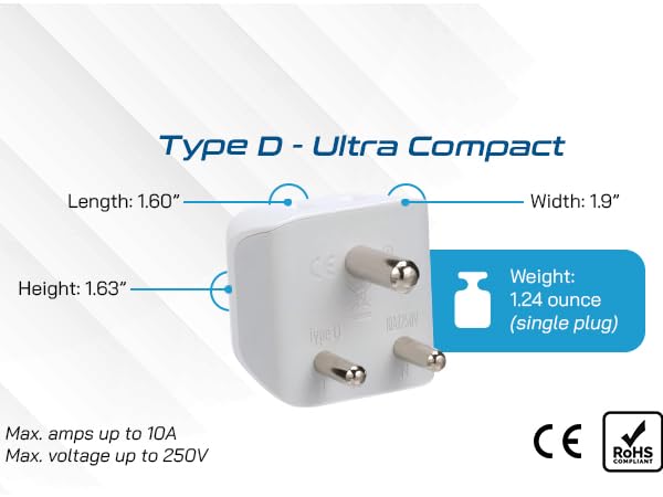 type d plug adapter