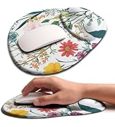 Basibutok Palm-Rest and Wrist-Hugging Mouse Pad Wrist Rest, Ergonomic Wrist Support with Curve Fi...