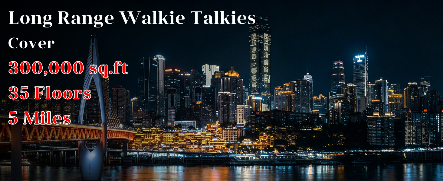 TD-M8s walkie talkies long range cover 300000 sq.ft and 35 floors and 5Miles