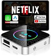 AI Box Carplay, 4+32GB Car Video Box for Netflix/YouTube/TikTok/TF Card & HDMI Output Streaming M...