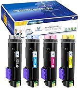 VICTORSTAR 4 Colors Compatible Toner Cartridges 6510 6515 Extra High Yield 5500 Pages BK, 4300 ...