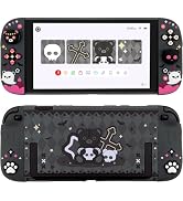 Sanfulin Protective Case for Nintendo Switch 2 (2025), Black | Hard Back Shell + 2 Silicone Ergon...