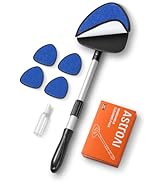 AstroAI Windshield Cleaner Tool, Car Window Cleaner with 4 Upgraded Microfiber Pads, 1 Spray Bott...