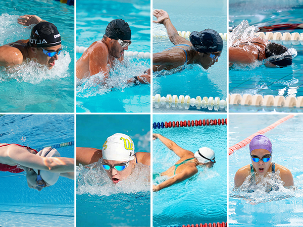 Polarized swim goggles