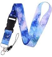 juanooo Galaxy Lanyard for Keys & ID Badges Key Lanyard for Women Men