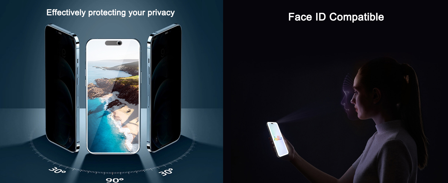 iPhone 15 privacy screen protector