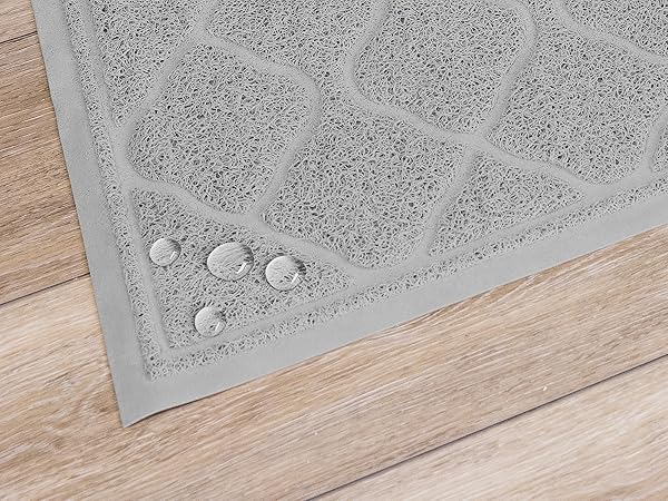 Litter Mat is Water Resistant Grey