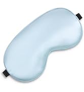 Sleep Mask, Silk Eye Mask for Sleeping with Adjustable Strap, Blindfold Eyeshade for Men & Women,...