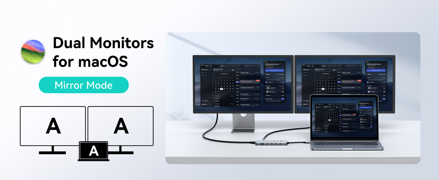 laptop docking station 2 monitors