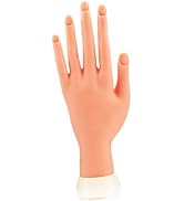 Mipcase Practice Hand for Acrylic Nails Nail Art Training Practice Hand Nail Art Practice Hand Na...