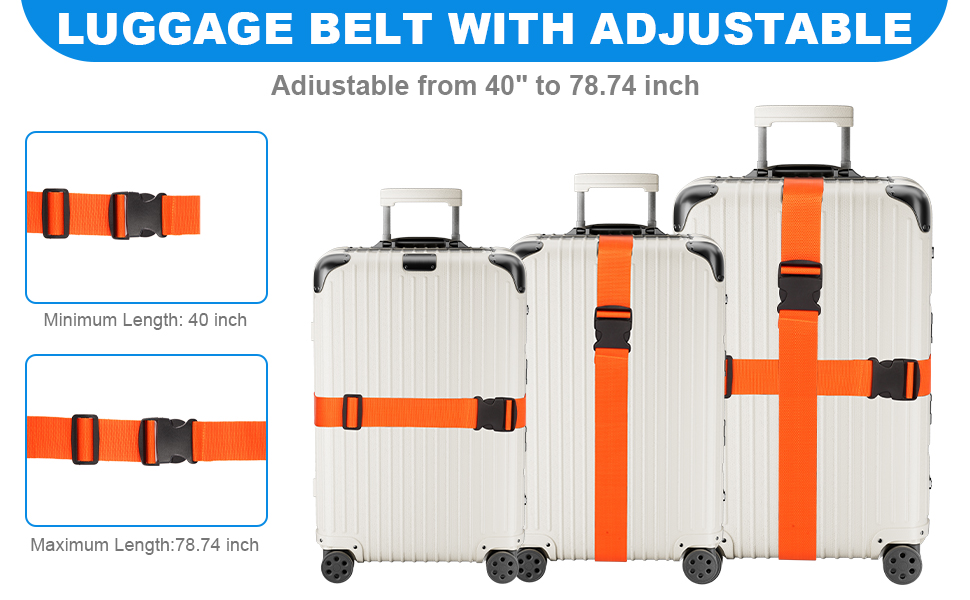 LUGGAGE BELT WITH ADJUSTABLE