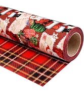 Ulmasinn Reversible Christmas Wrapping Paper Roll - 17