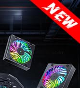 ChillCore 2 Detachable Fans RGB Gaming Laptop Cooling Pad, Rapid Cooling for 15.6-19.3" Laptops, ...